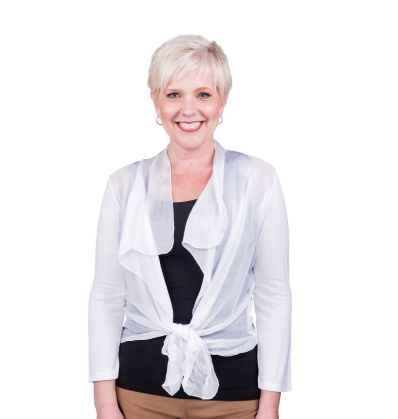 Ansley Tie-Front Wrap - dolly mama boutique