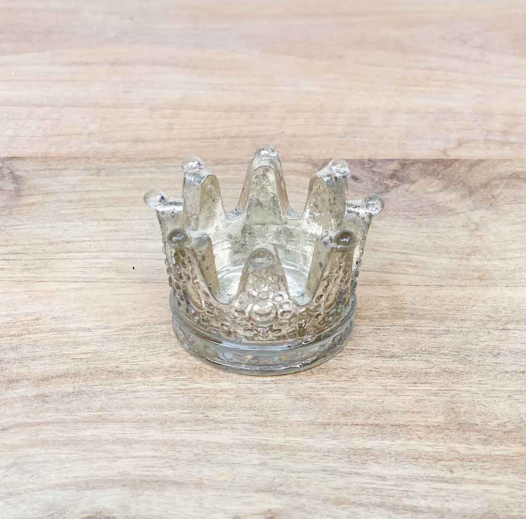 Glass Crown Votive - dolly mama boutique