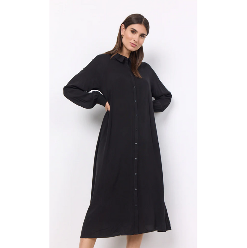 Radia Button-Up Shirt Dress - dolly mama boutique