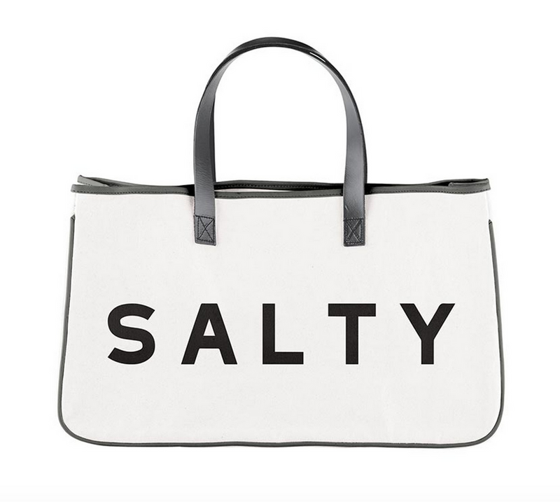 "Salty" Canvas Tote - dolly mama boutique