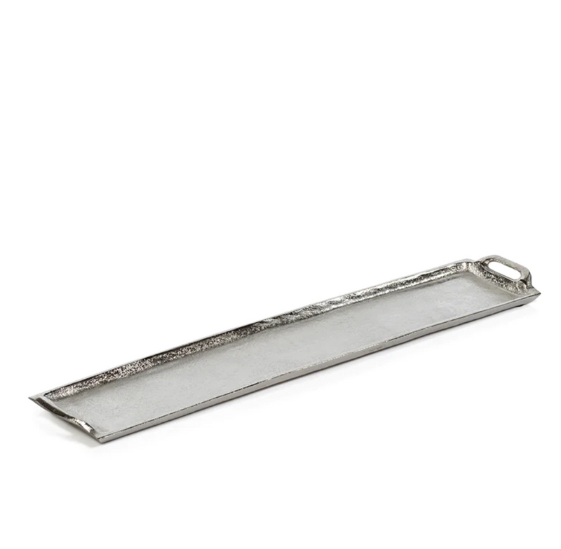 Silver Rectangle Aluminum Tray - dolly mama boutique
