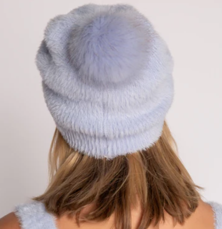 Feather-Knit Beanie RKFKBE - dolly mama boutique