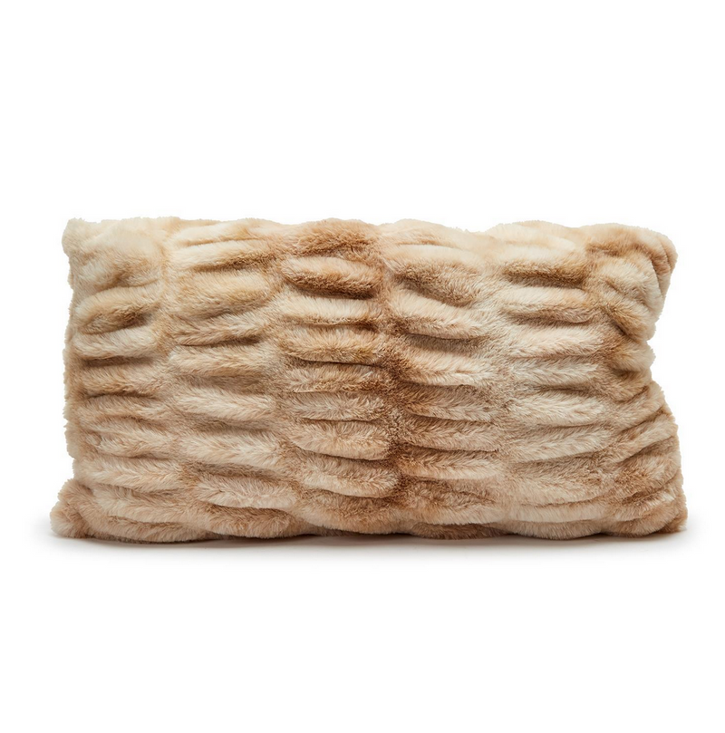 Marbled Faux Fur Pillows - dolly mama boutique