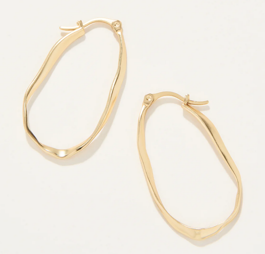 Isle Of Hope Hoop Earrings - Gold - dolly mama boutique