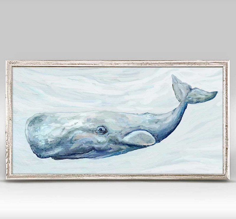 "Happiest Whale" Canvas Print - dolly mama boutique