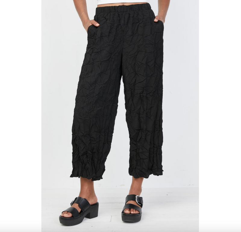 Crinkle Crop Pant - dolly mama boutique