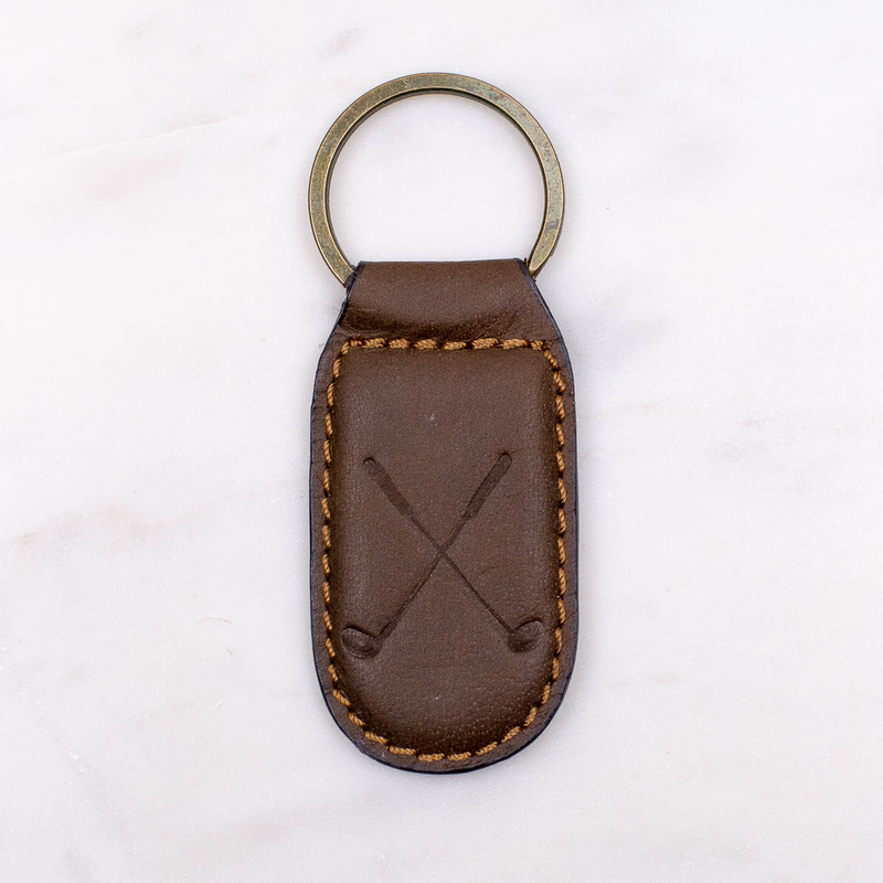 Golf Embossed Keychain - dolly mama boutique