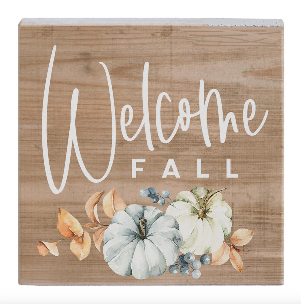 "Welcome Fall" Block Sign - dolly mama boutique