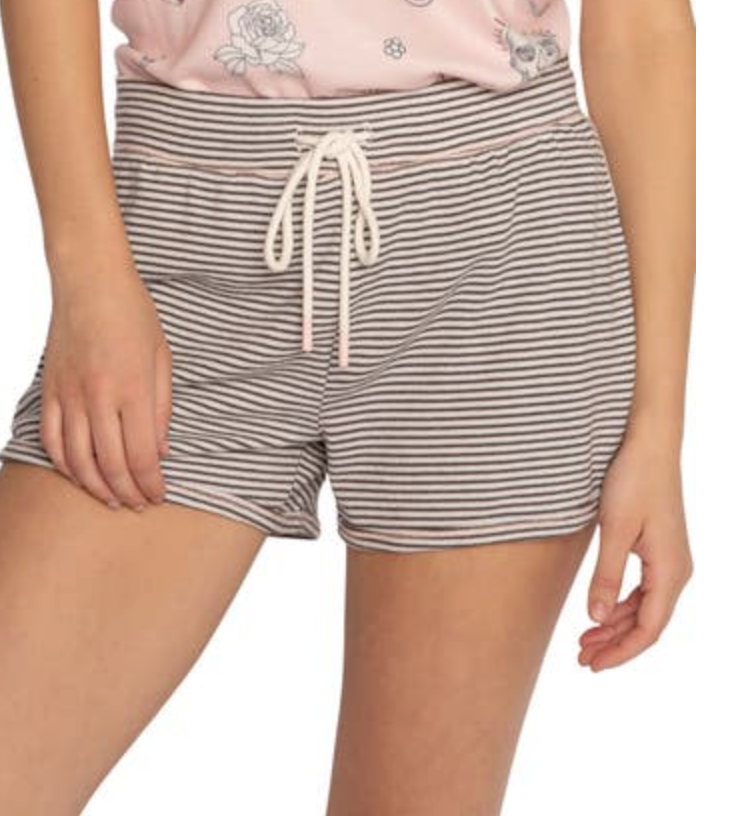 Livin On The Edge Striped Pajama Short - dolly mama boutique