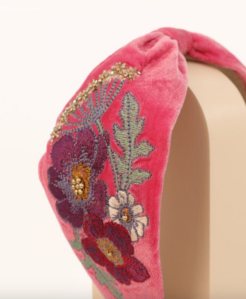 Embellished Velvet Headband - dolly mama boutique