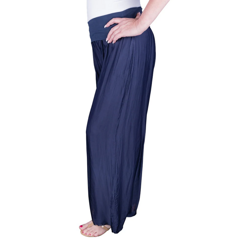 Mercedes Silk Pant - dolly mama boutique